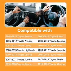 Crometia 84306-06140 replacement side view, rugged build withstands Toyota cabin conditions.