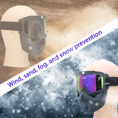 Crossbody motocross goggles with breathing holes for easy airflow