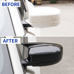 Crosselec carbon-fiber pattern mirror cover for Dodge Charger boosts style and durability.