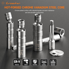 Crosstar spark plug socket 14mm with secure magnet hold