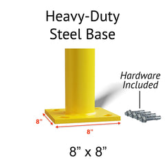 Crowd Control Warehouse Trafford bollard hardware included enables quick setup.