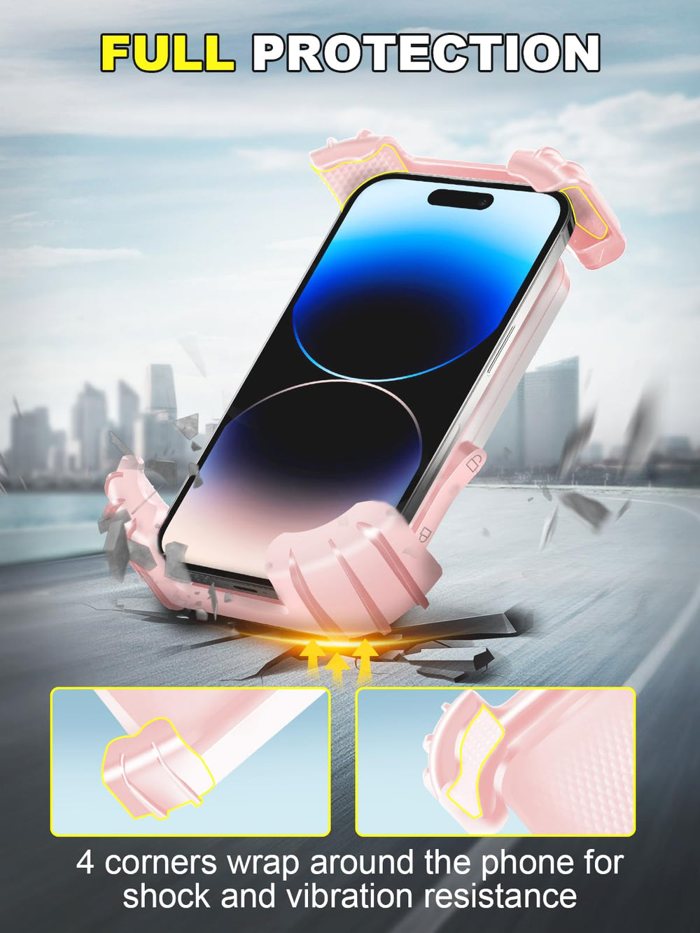 CRUIHOG 360° rotation allows adjustable viewing during rides.