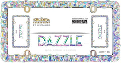Cruiser Accessories Dazzle frame with iridescent stones for eye catching shine