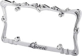 Cruiser Accessories Queen frame crystal-bling with nine glass crystals for subtle luxury.