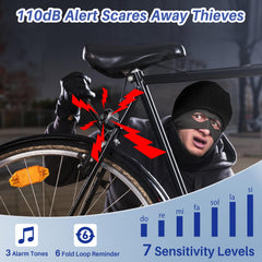 Cruxer Bike Alarm remote with long-range control for easy arming.