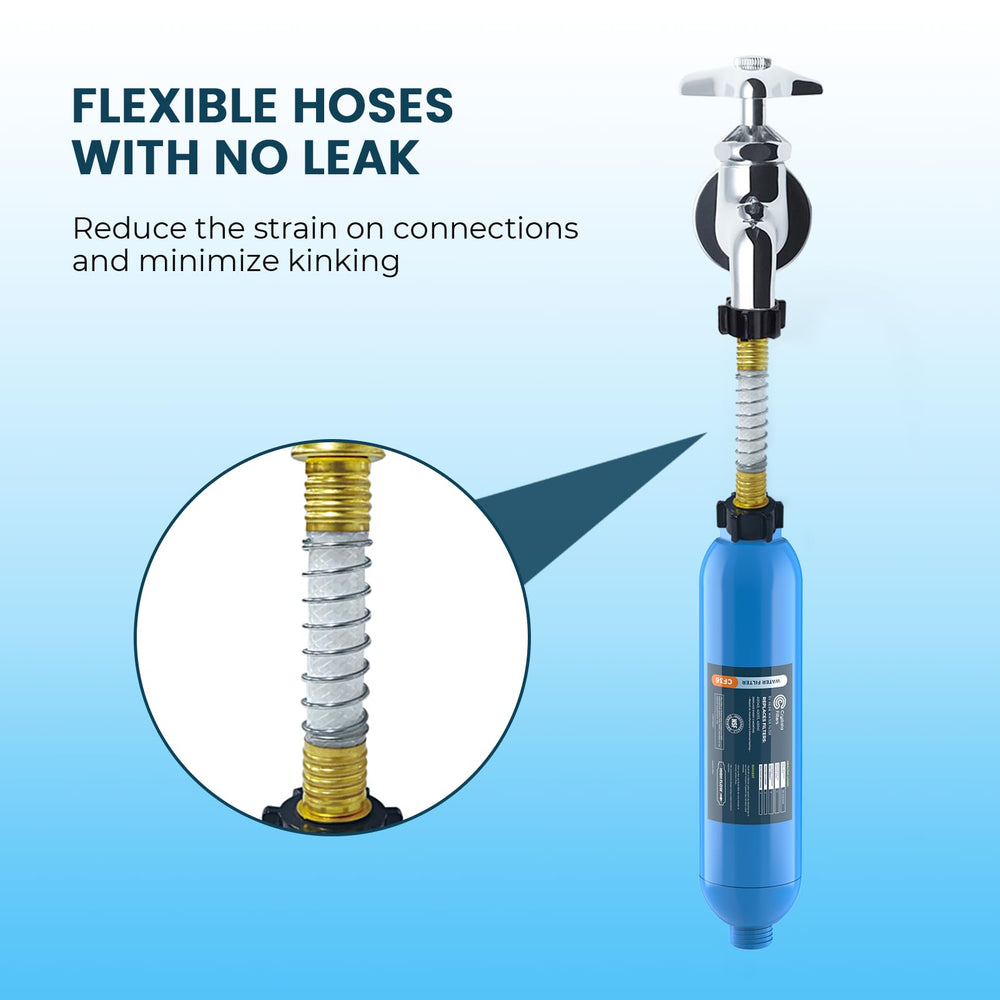 Crystala copper-end hose connectors offer durability and secure connections.