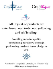 CrystaLac Grande Finale Tumbler Coat surface prep on plastic, ceramic, or glass surfaces.