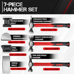 C&T pick and finish hammer shown for fine panel finishing and tidy dents