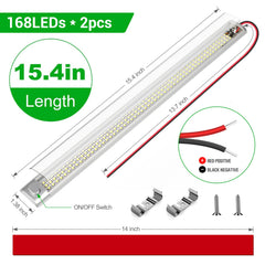 CT CAPETRONIX LED strip close-up shows even light distribution across panels