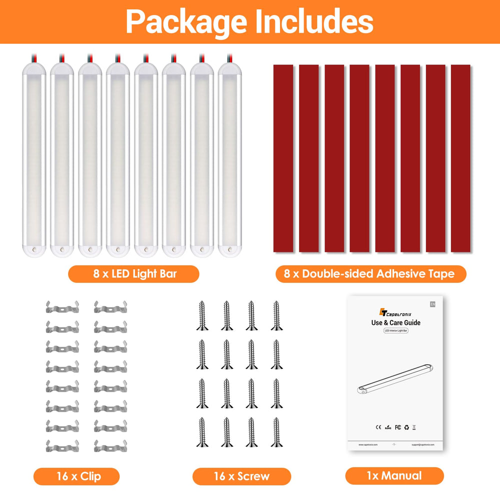 CT CAPETRONIX LED strip installation kit included