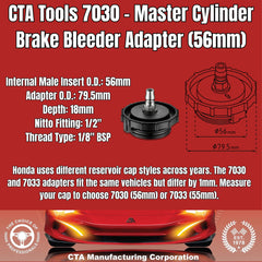 Honda and Acura reservoir compatibility across models supports efficient service.