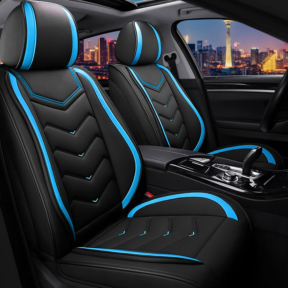 CTDS Honda Civic seat cover front view with durable leather texture for daily use.