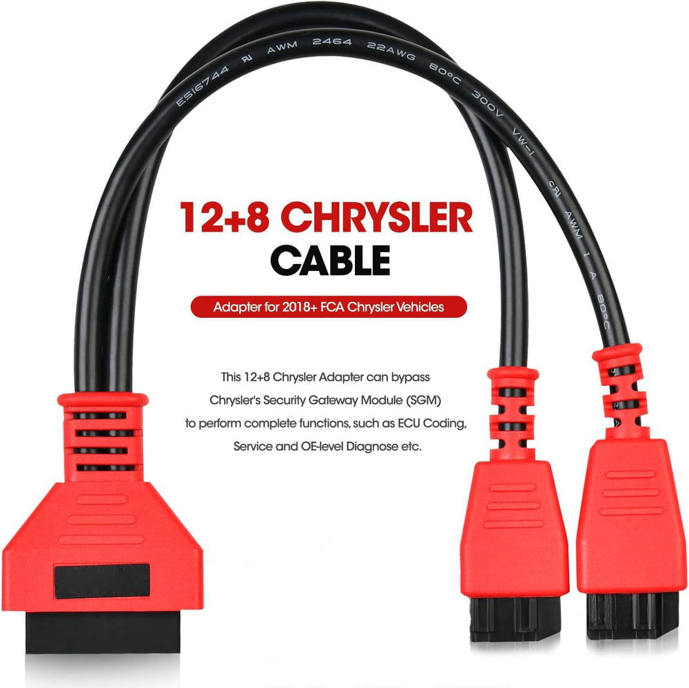 CTobd four-step connection guidance for 12+8 cable setup.