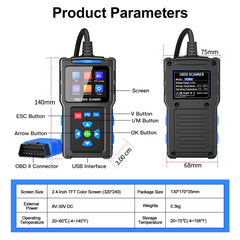 CTobd OBD2 Scanner ergonomic handheld design for comfortable one-handed use