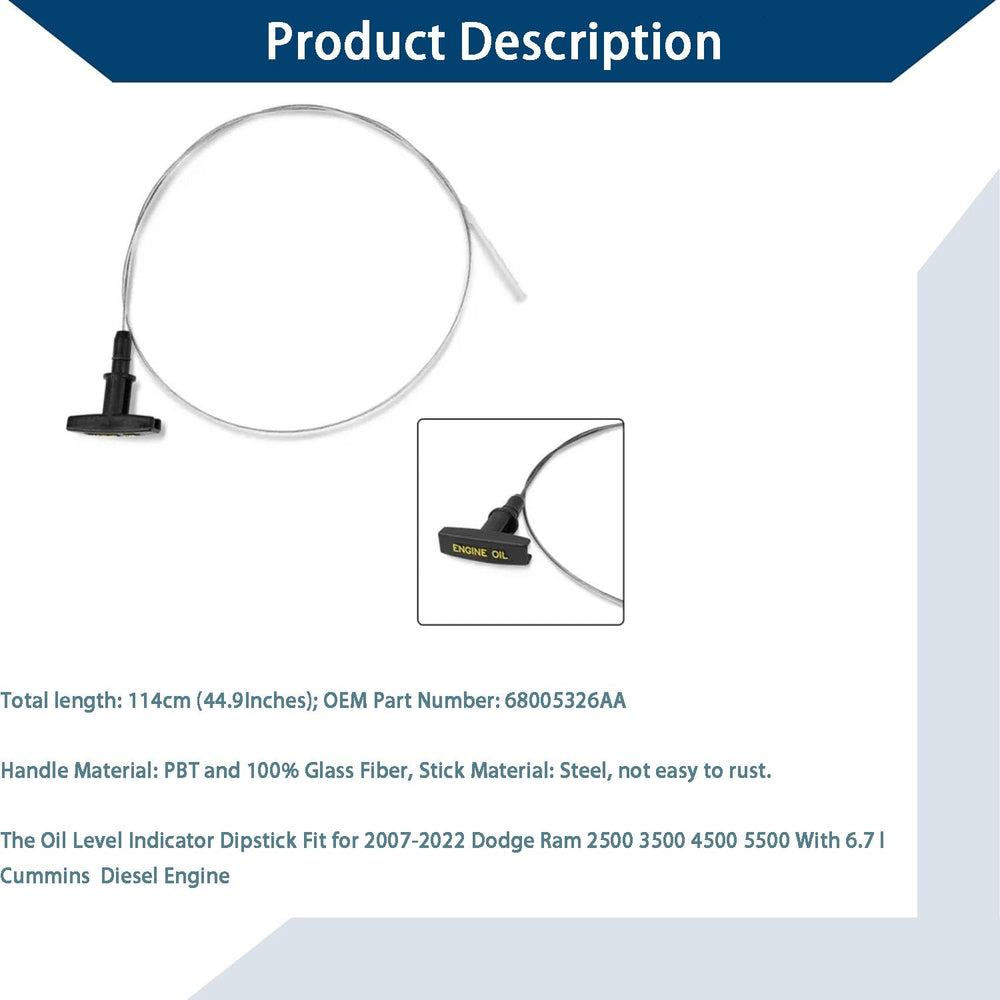 CTTMEOOB replacement dipstick for 68005326aa, accurate oil readings