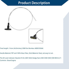 CTTMEOOB replacement dipstick for 68005326aa, accurate oil readings