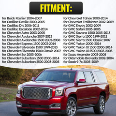 C-Tzu compatible models chart provides quick fit reference for SUVs and trucks.