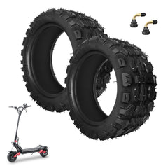CuraceQ tubeless tire side view for rugged scooter riding.