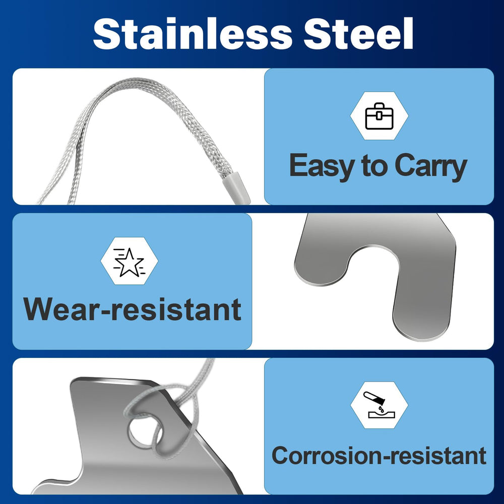CuraceQ lanyard included adjust tool for safe on-truck maintenance.