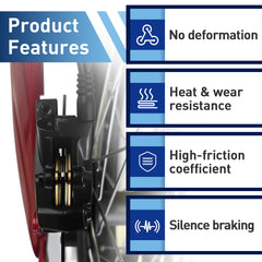 CuraceQ Segway X260 front brake pad offers confident stopping and long-lasting performance.