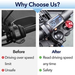 CuraceQ Surron durable ABS shell provides waterproof and impact-resistant protection.