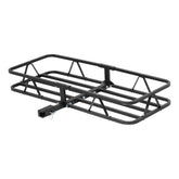 CURT 18145 cargo basket front view showing 6-inch sides for secure storage.