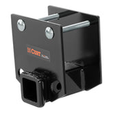 CURT 19100 bumper hitch mounted on RV bumper for extra cargo space