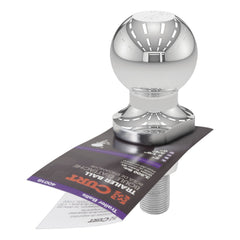 CURT 40018 chrome trailer hitch ball corrosion resistant for outdoor towing.