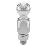 CURT 40034 chrome trailer ball with 2in rise shank for secure towing.