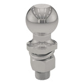 CURT 40053 stainless steel trailer hitch ball; 2-inch diameter for reliable towing on many trailers.