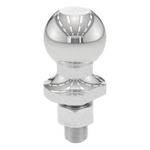 CURT 40095 chrome ATV/UTV hitch ball close-up showing weather-resistant finish