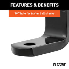 CURT 45027 easy installation with simple shank insertion.