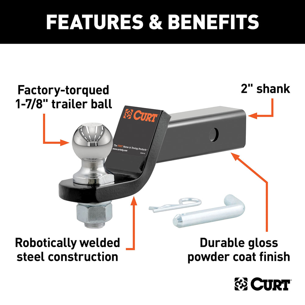 2x2 shank enables compatibility with most 2-inch receivers