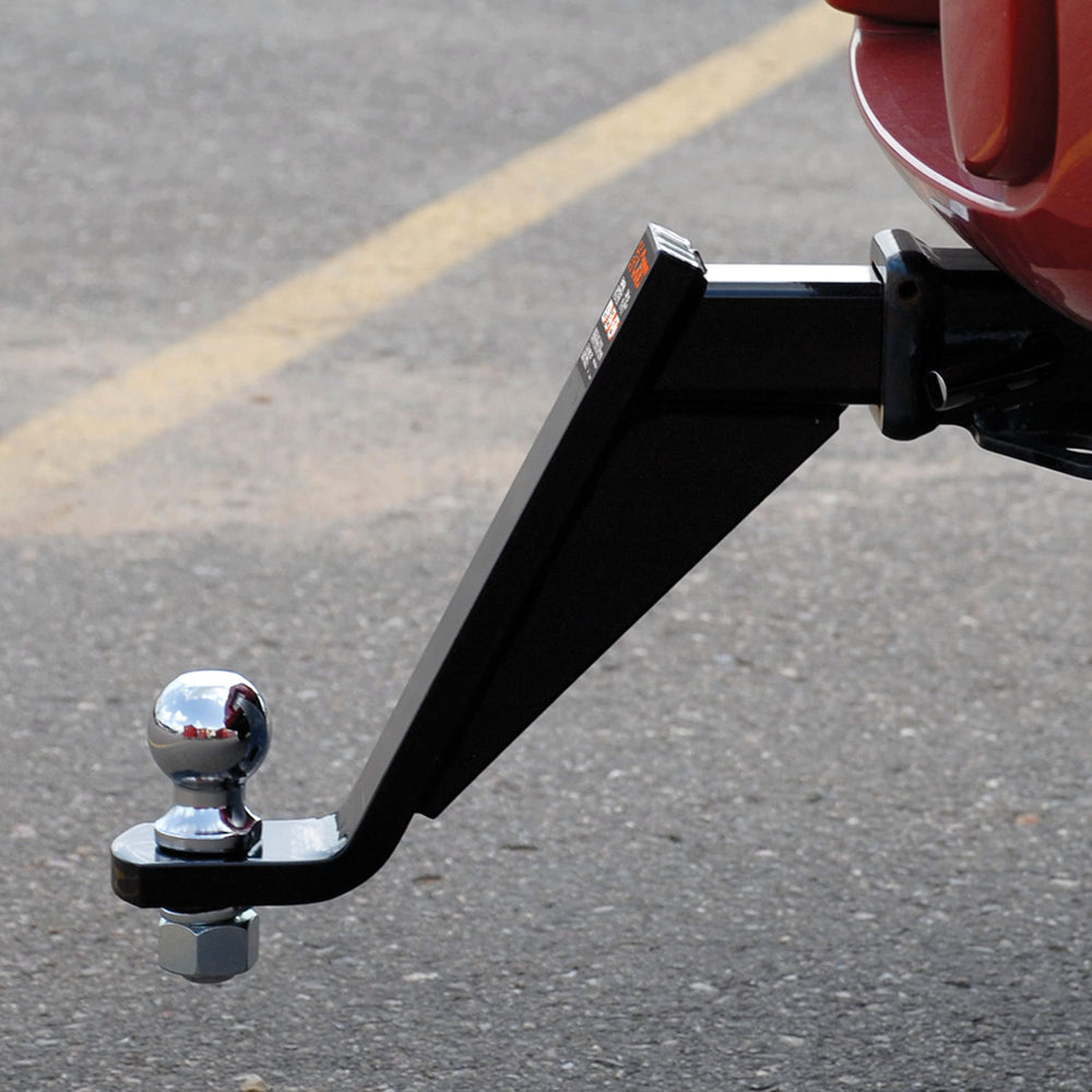 Gloss black powder coat finish on CURT 45090 ball mount
