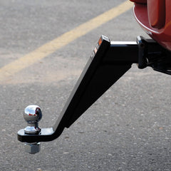 Gloss black powder coat finish on CURT 45090 ball mount