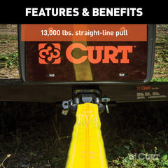 CURT vehicle recovery strap 83066 compatibility supports quick recoveries