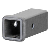 CURT 49060 receiver tube with 6-inch length in raw finish for weld-in chassis extensions.