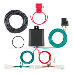 CURT 56434 four-pin harness closeup showing plug-and-play trailer wiring for reliable towing