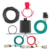CURT 56468 4-way flat plug for Bronco tail lights in a plug-and-play setup.