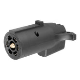 CURT 57251 adapter demonstrates 7-way RV blade to 5-way flat connection for versatile towing.