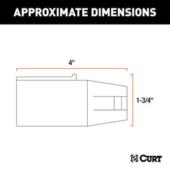 CURT 57260 close-up highlights easy-grip design for quick plug-in.