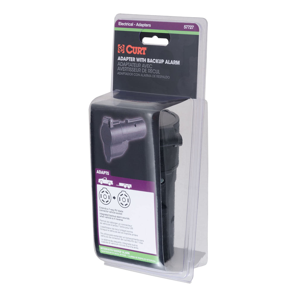 CURT 57727 versatile adapter for multiple plug types and sockets.