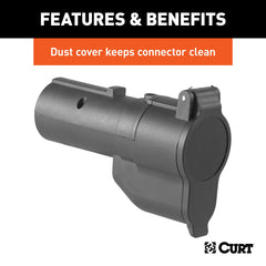 CURT 57727 quick-connect adapter enables simple trailer-vehicle setup.