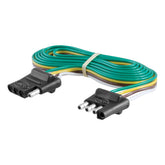 CURT 58050 vehicle-side 4-pin flat harness for quick, reliable trailer hookups.