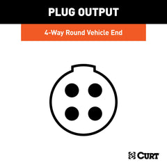 CURT 58070 concealed terminals shield wires from rain and road salt during travel.