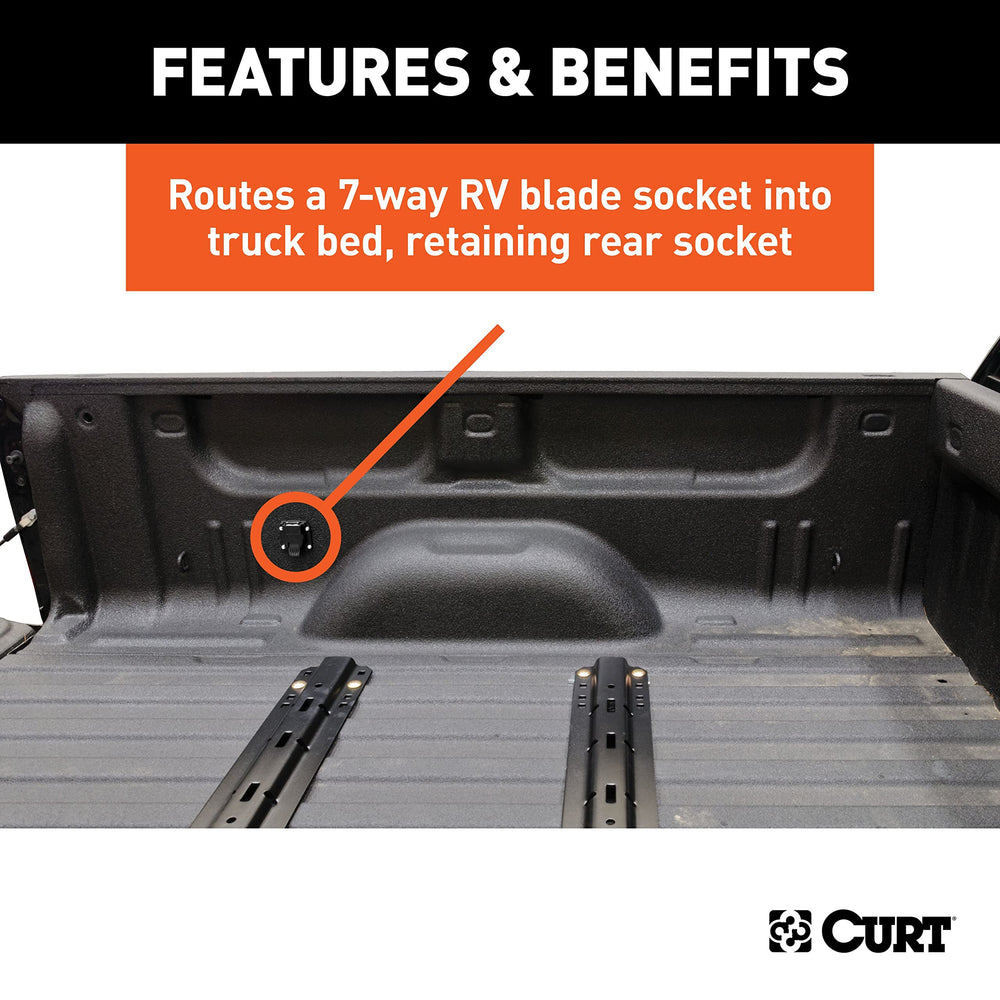 CURT 5th-wheel gooseneck-wiring supports flexible towing connections