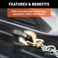 CURT chrome-plated gooseneck ball resists rust