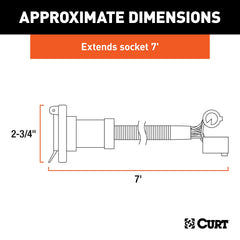 CURT 7way RV blade-socket bed simplifies trailer wiring setup