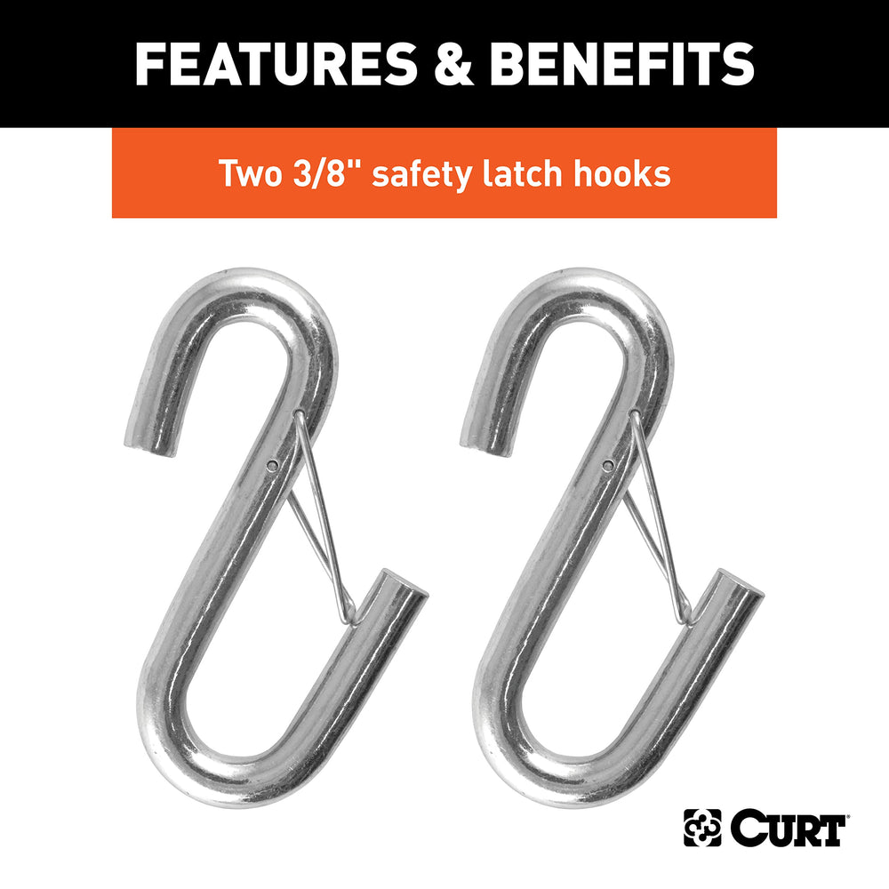 CURT vinyl coating reduces noise and protects against the elements.