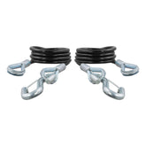 CURT vinyl-coated safety cable, 43-7/8 inch, resists rust for outdoor trailer towing.